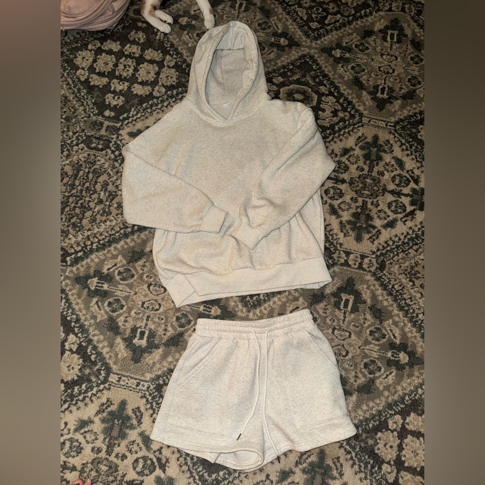 Hoodie and shorts set sz small